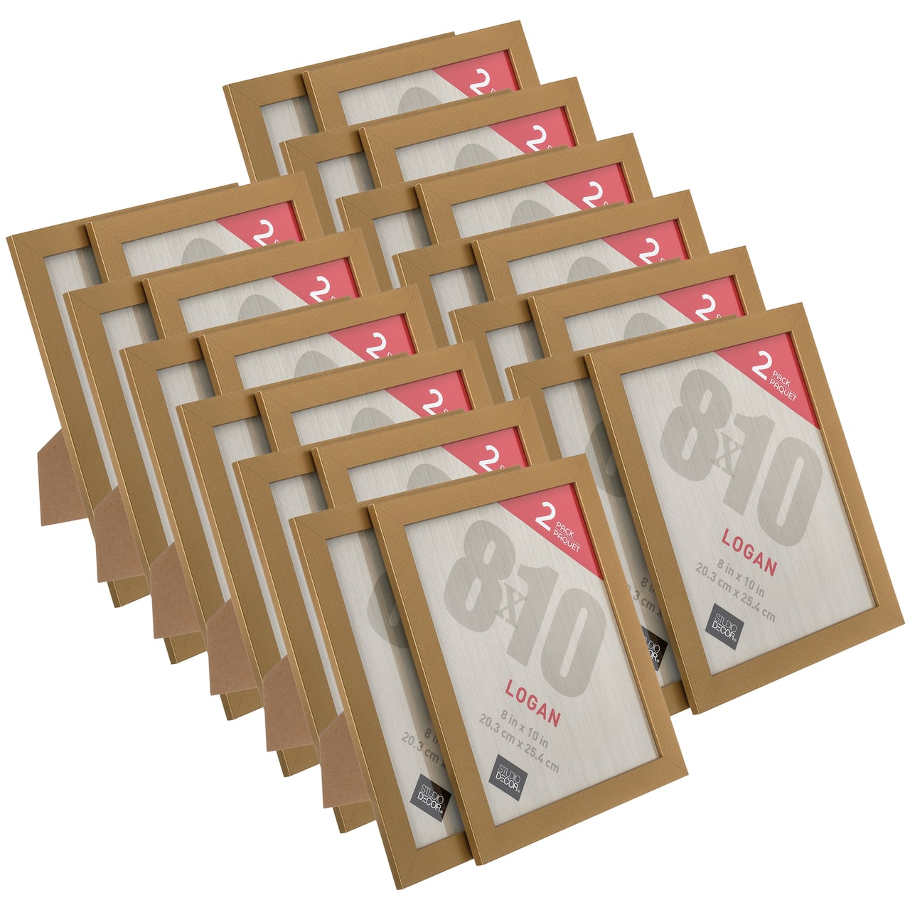 12 Packs: 2 ct. (24 total) Gold Tabletop Frames, Logan by Studio Décor®